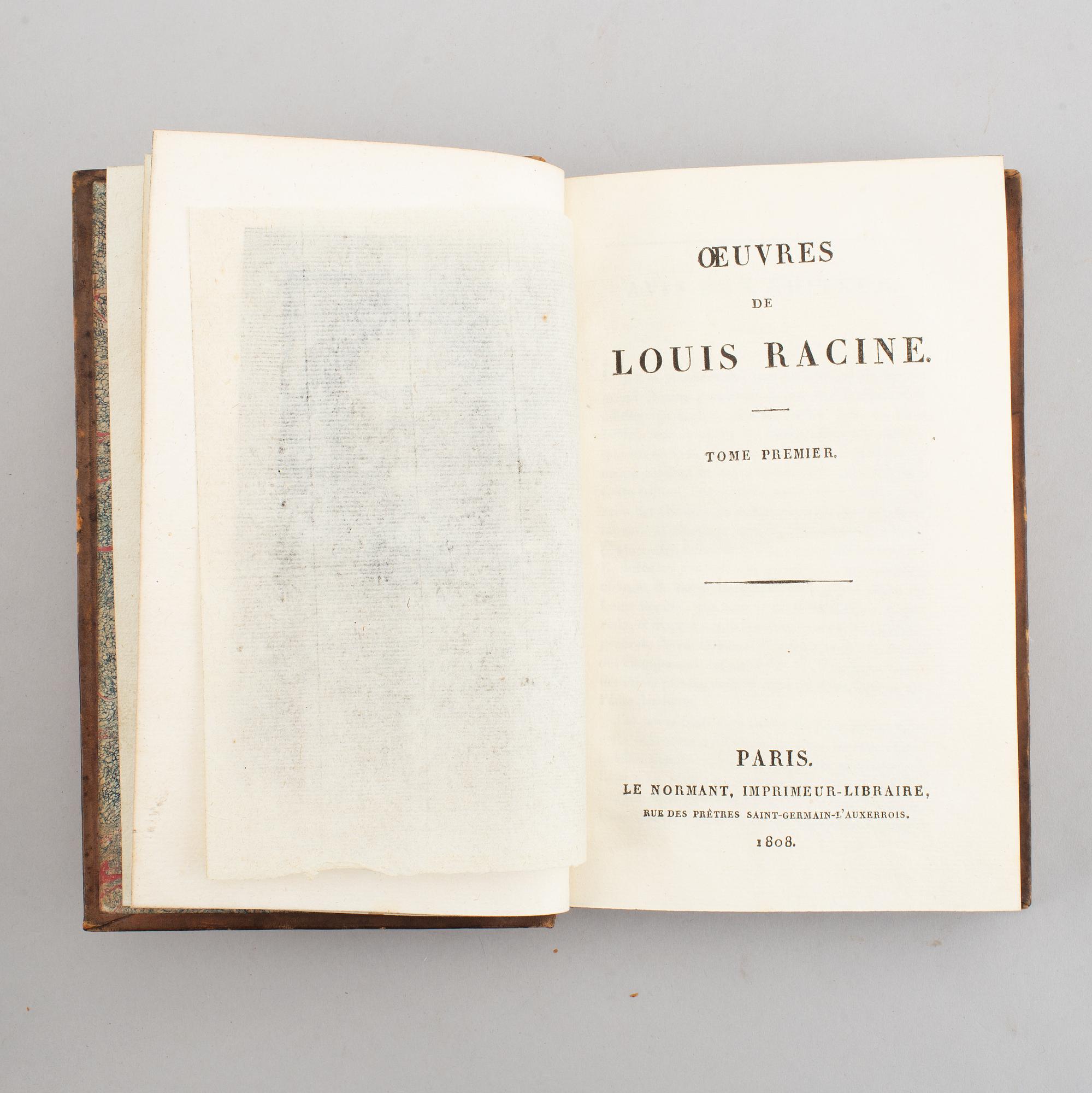Louis Racines’ arbeten i vackra band (6 vol).