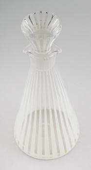 KARAFF, glas, "Strikt", Bengt Orup, Johansfors, 1900-talets mitt.