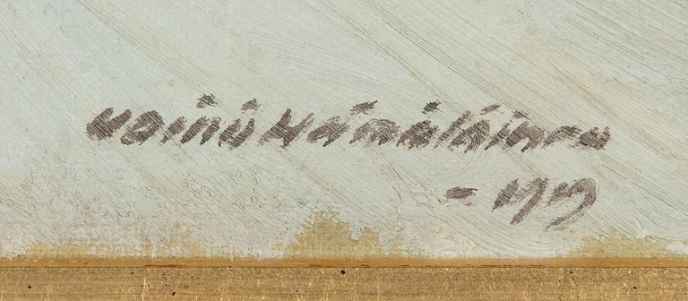 Väinö Hämäläinen, olja på duk, signerad och otydligt daterad.