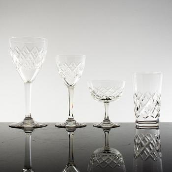 GLASSERVIS, 39 delar, glas, "Bror", Kosta.