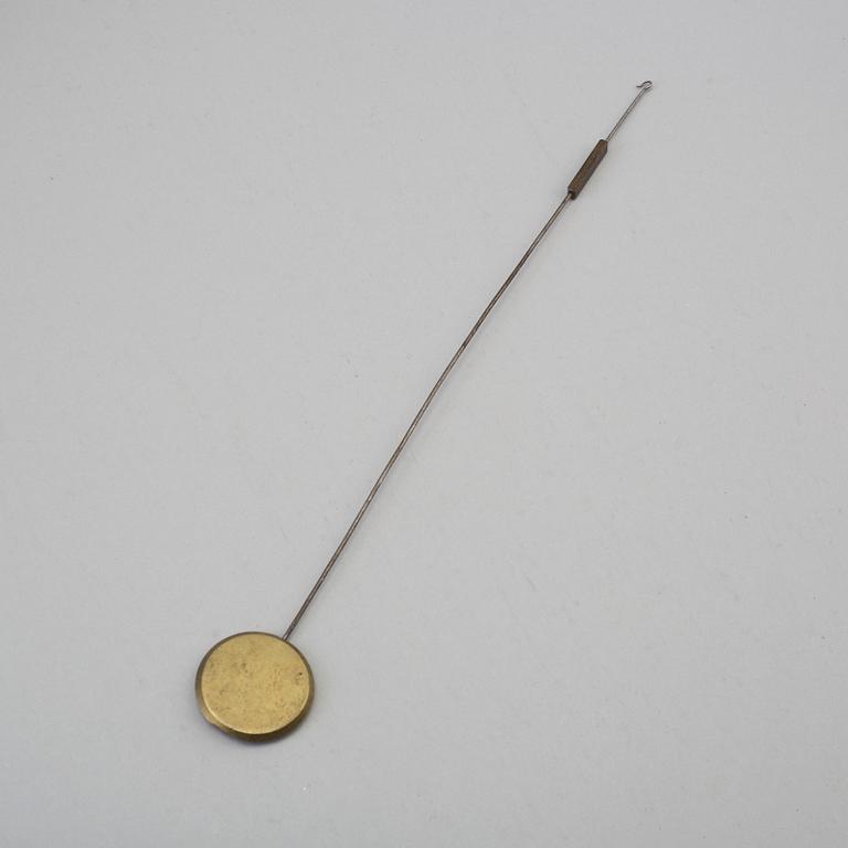 An end of the 20th century metal case mantle clock.