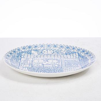 Stig Lindberg, tallrikar, 22 st, "Boro", Gustavsberg.