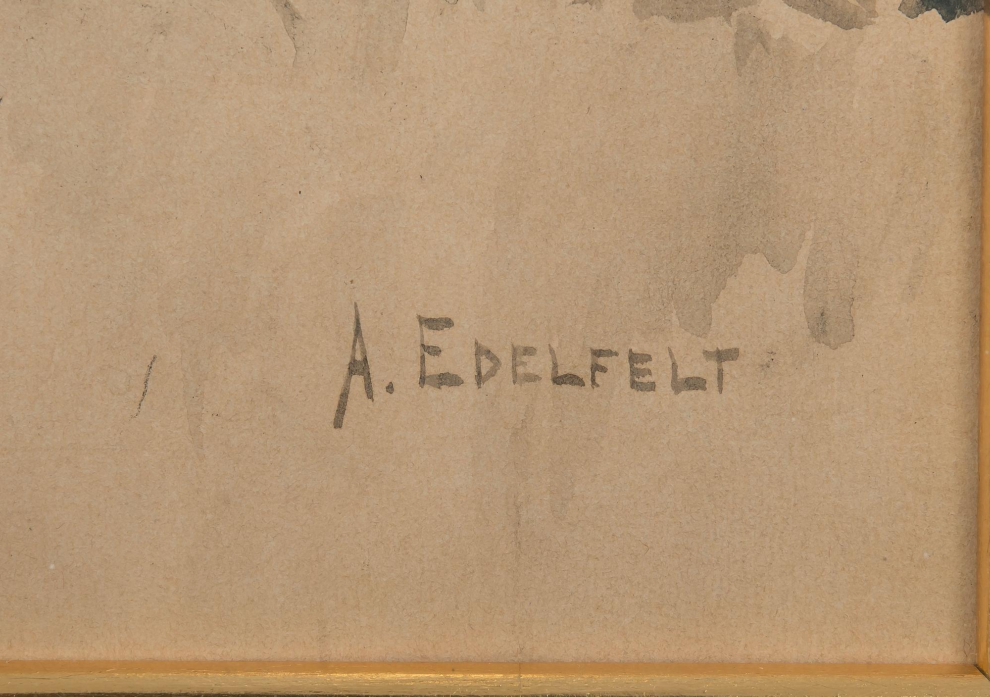Albert Edelfelt, TYTTÖ PUUTARHASSA.
