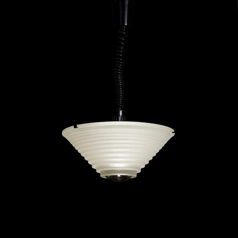 TAKLAMPA, "Egina", Angelo Mangiarotti, Artemide, Italien, 1968. Totalhöjd ca 65 cm.