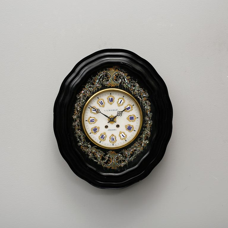 VÄGGPENDYL, sk Leijaur, C L, Malmsjö, Göteborg, 1800-talets andra hälft.