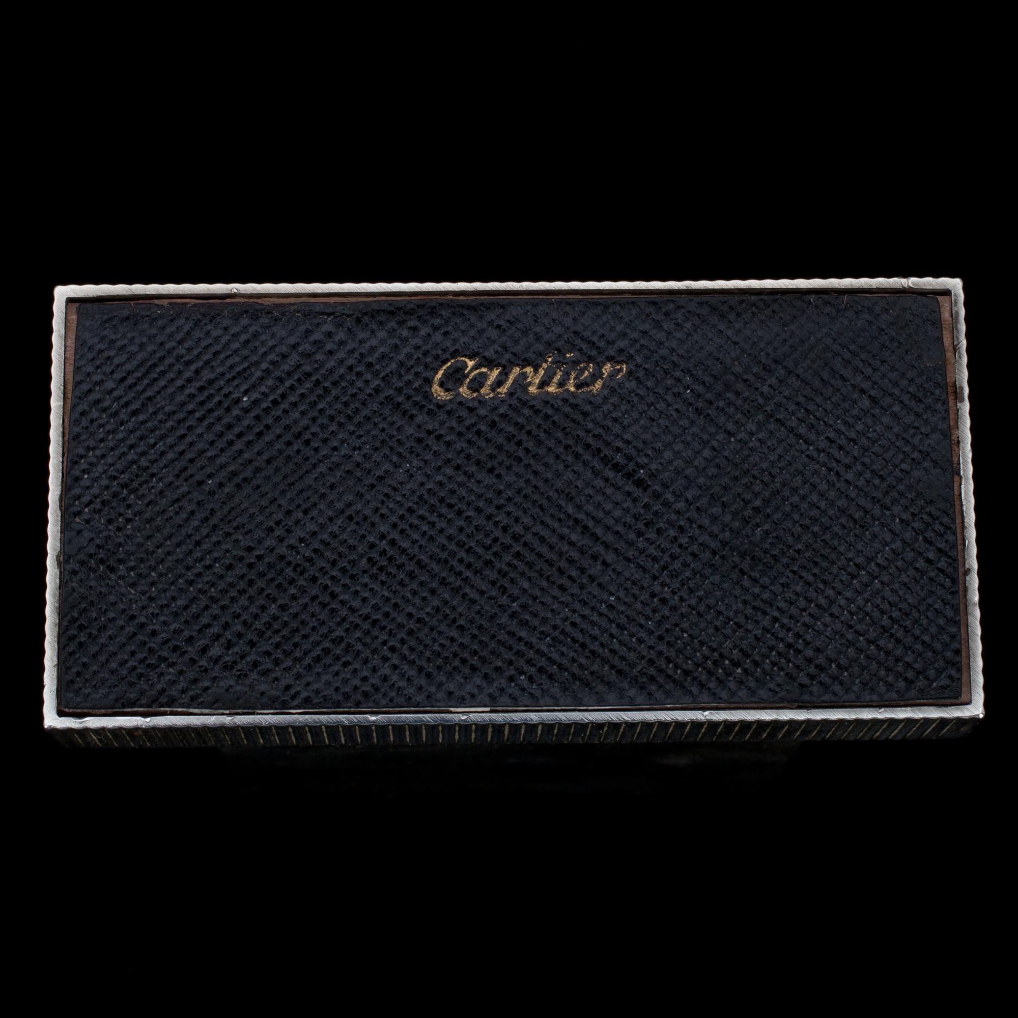 CARTIER BAROMETER, silver, guld. Frankrike 1930-t.