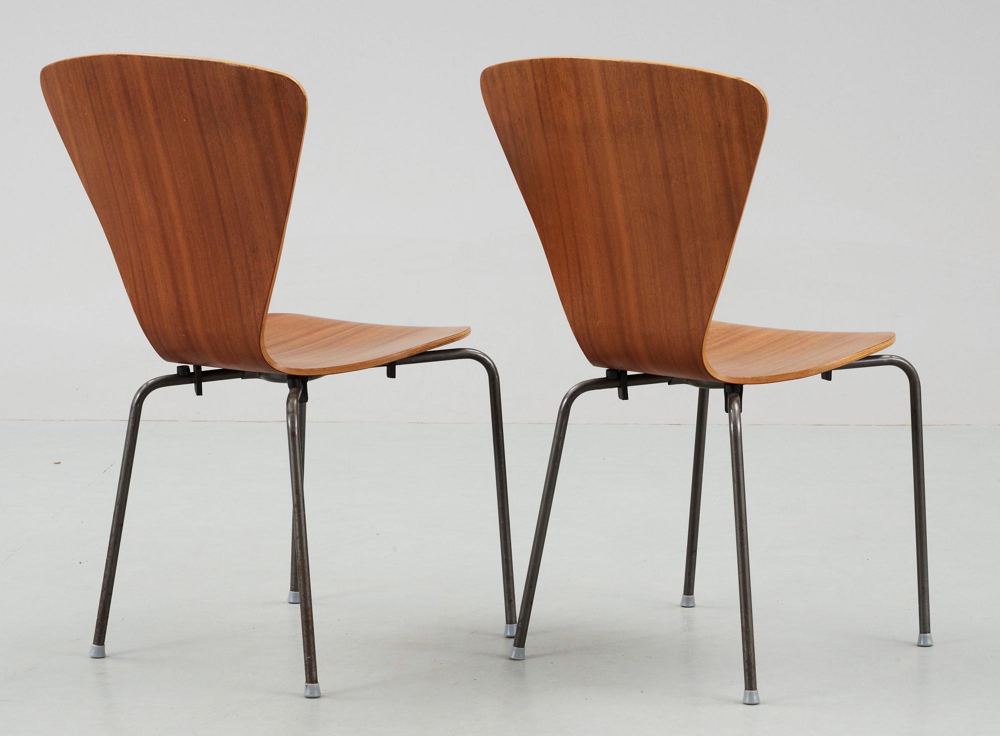 STOLAR, 2st, märkta made in Denmark, teak, 1950-60-tal.
