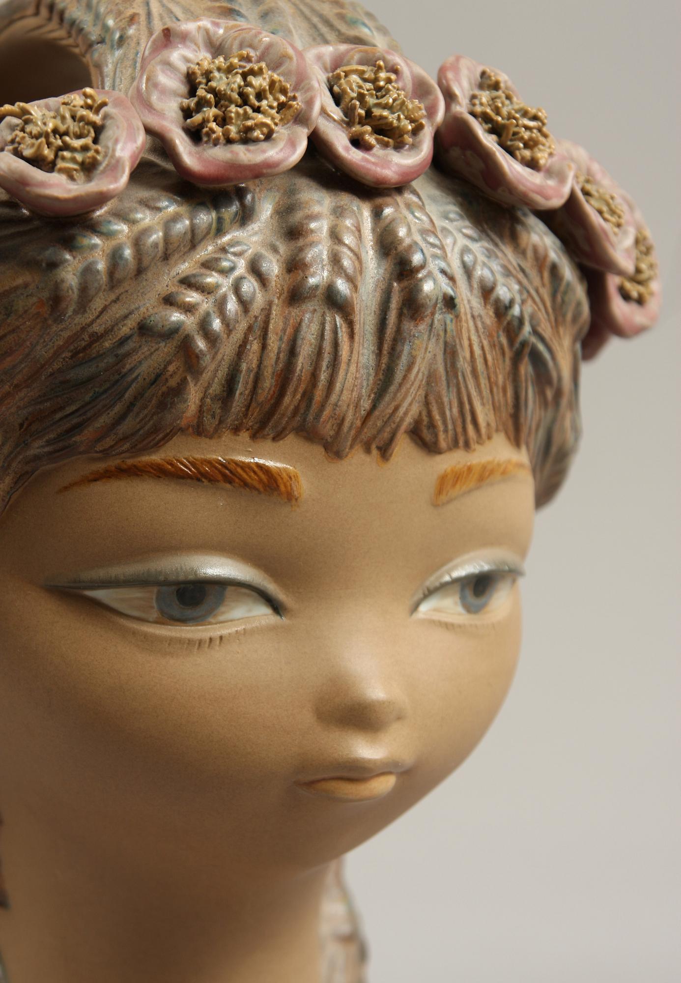 KORG/FIGURIN, keramik, Lladro, inköpt 1975.
