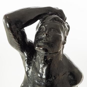 Gudmar Olovson, sculpture. Signed. Numbered. Foundry mark. Bronze, total height 84.5 cm, length 22 cm.