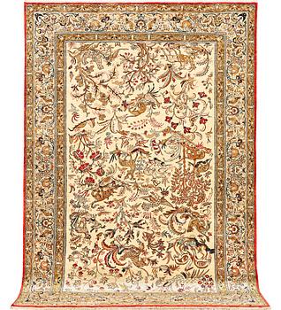 Matta, Ghom, silke, ca 207 x 136 cm.