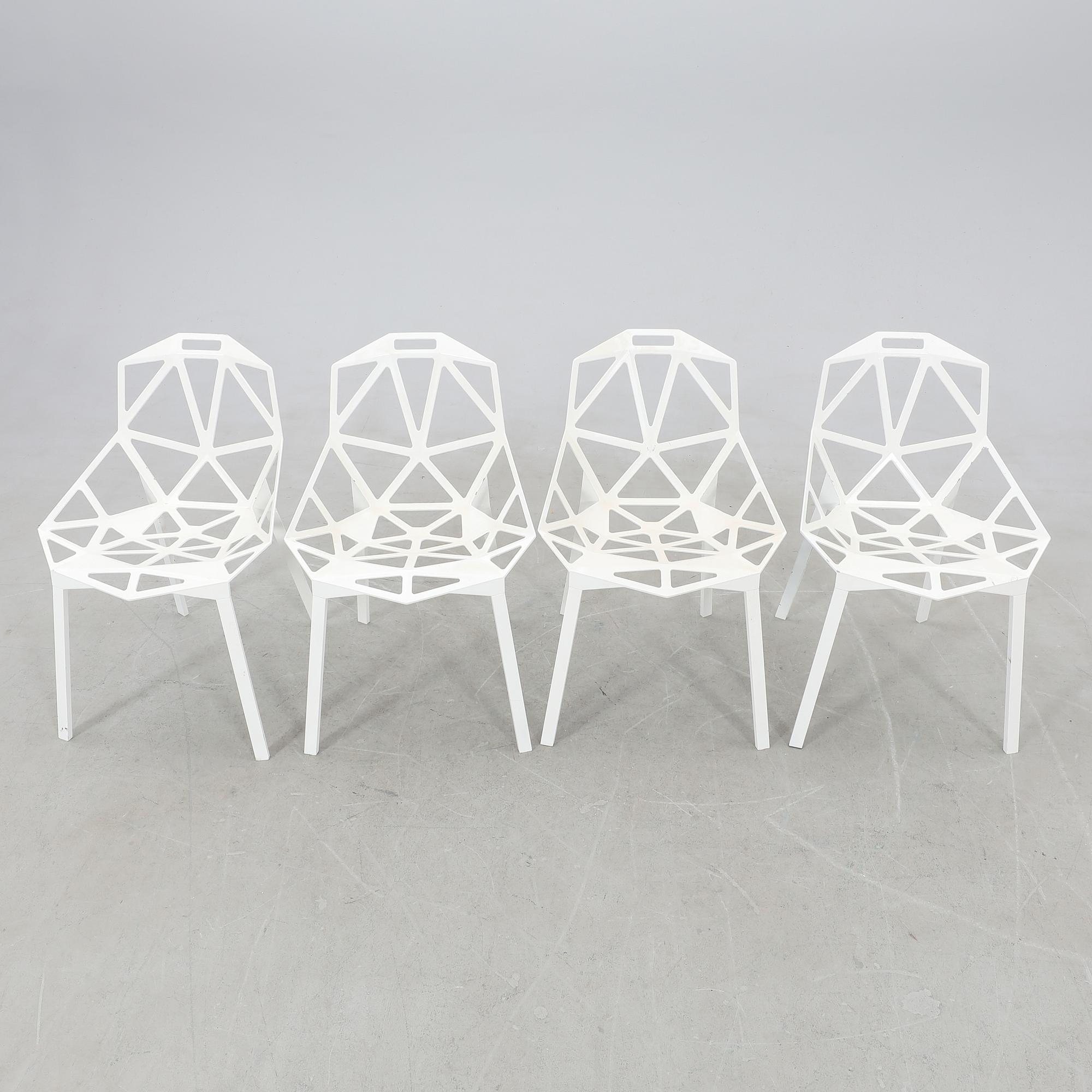 Konstantin Grcic chairs, 8 pcs "Chair one" for Magis, 21st century.