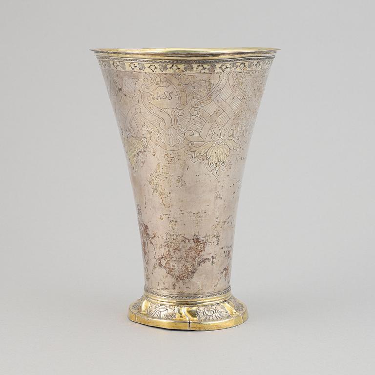 A silver beaker by Hans Georg Granroth, Sala, 1762.