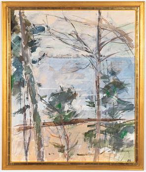 Hugo Zuhr, Landscape with trees.