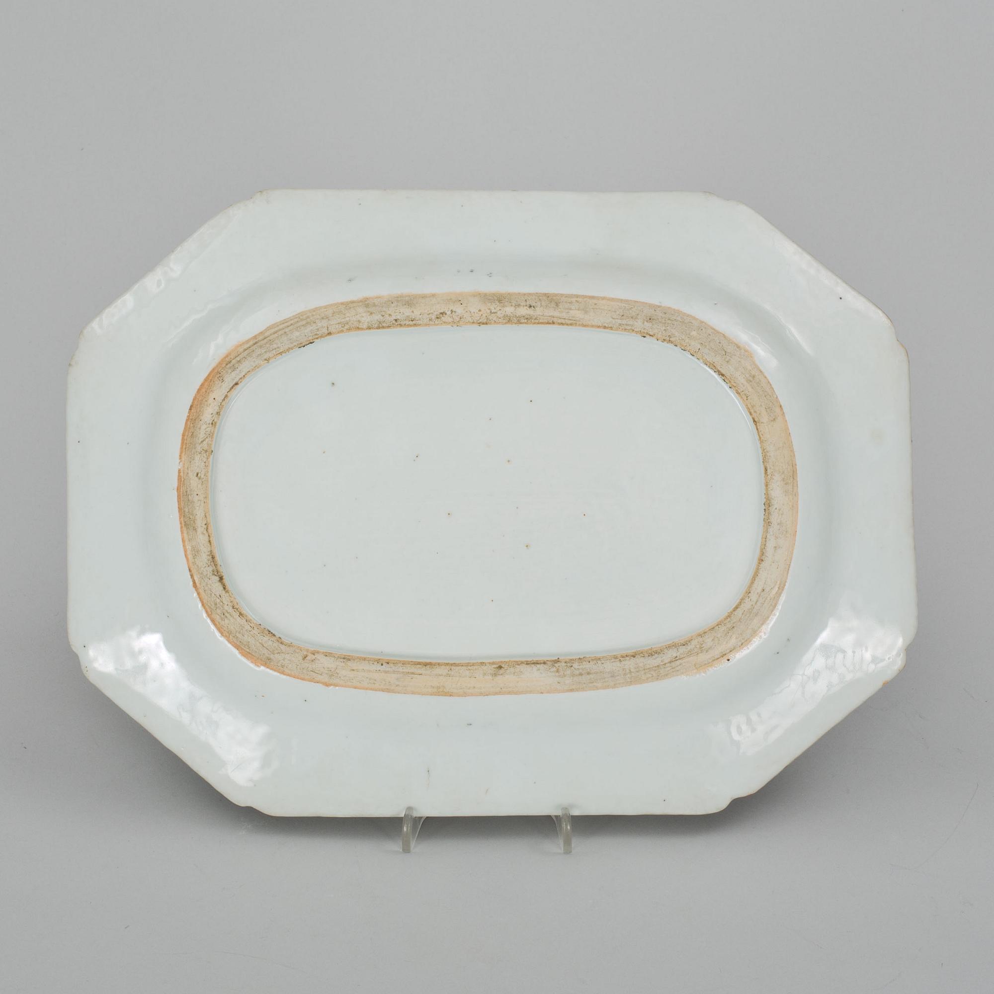 STEKFAT, kompaniporslin, Kina, Qialong, 1736-95.