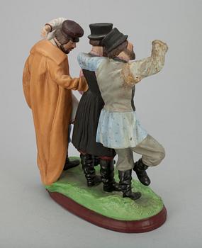 FIGURIN, porslin, Gardner, Moskva 1880-1890.