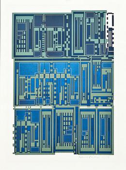 EDUARDO PAOLOZZI, färgserigrafi, signerad och numrerad 72/100.