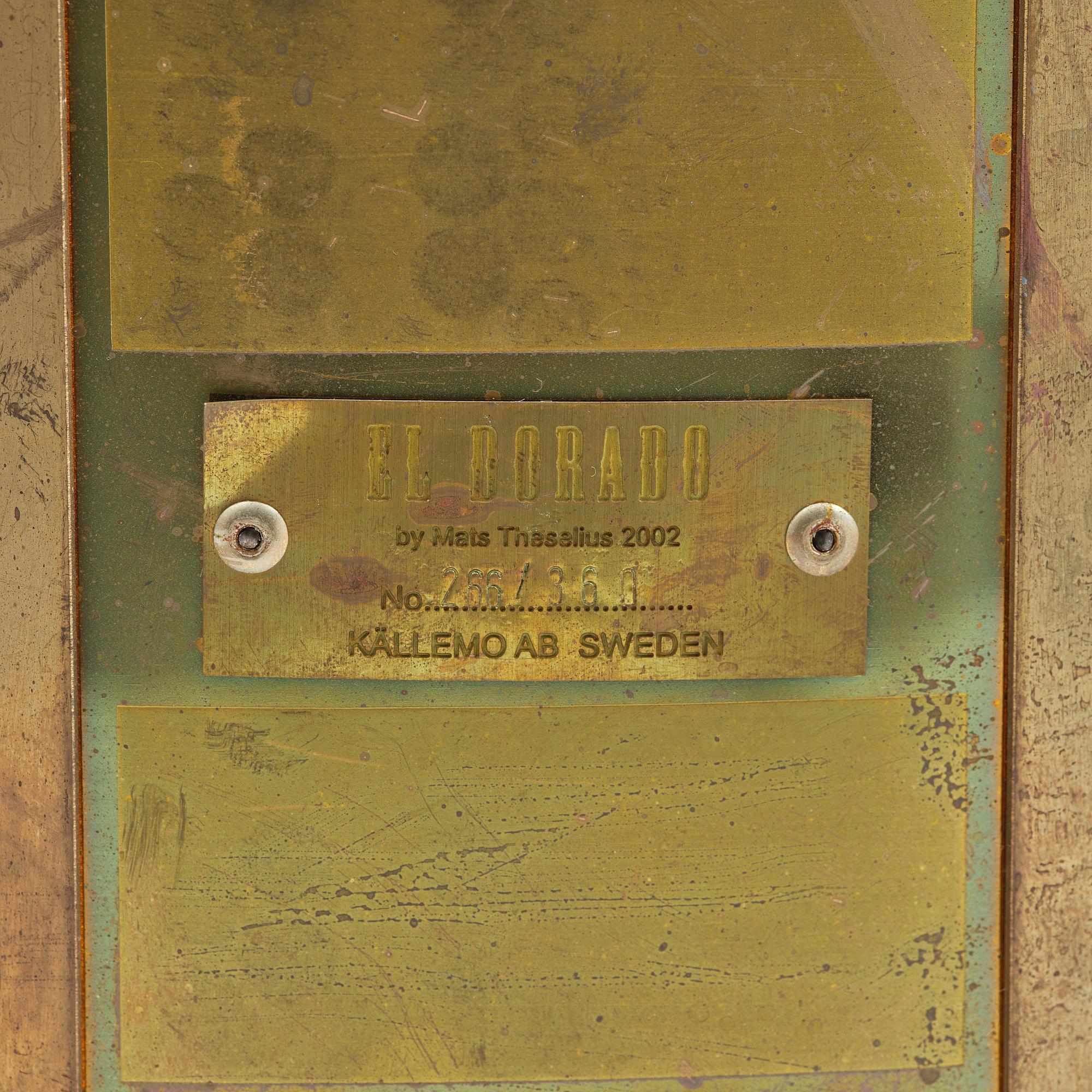 Mats Theselius, fåtölj, "El Dorado", ed. 266/360, Källemo, Värnamo, efter 2002.