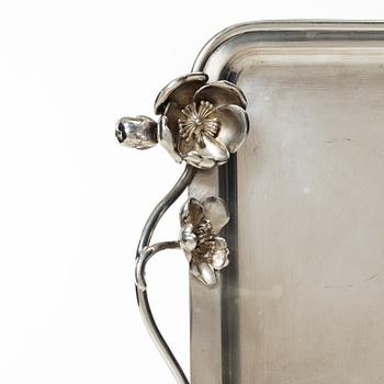 Christofle, tray, silverplate, late 20th century.