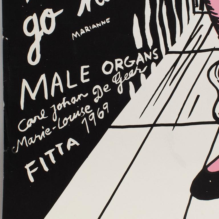 CARL JOHAN DE GEER, MARIE-LOUISE EKMAN, offset poster, 1969.