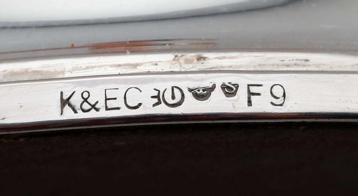 LJUSSTAKAR, 1 par, silver, K&EC, 1956.