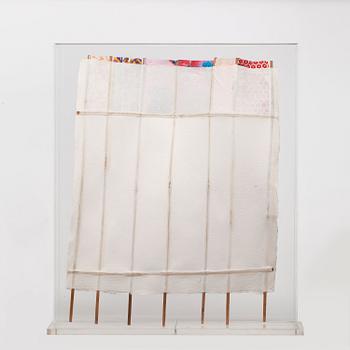 ROBERT RAUSCHENBERG, multipel. Handgjort papper, bambu och tyg, 1975, signerad med blyerts 17/28.