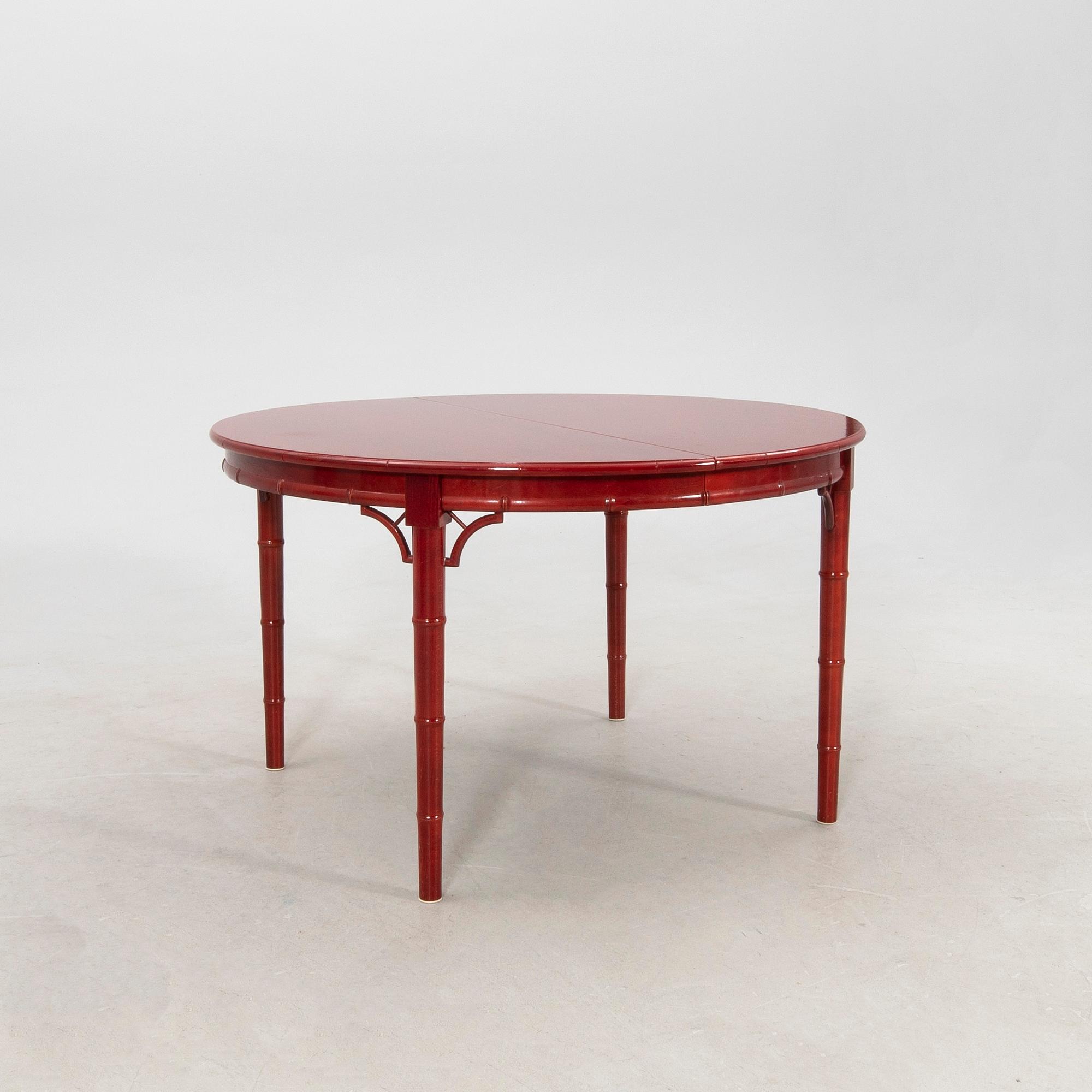 A seven-piece dining suite by Miranda of Sweden, second half of the 20th century.