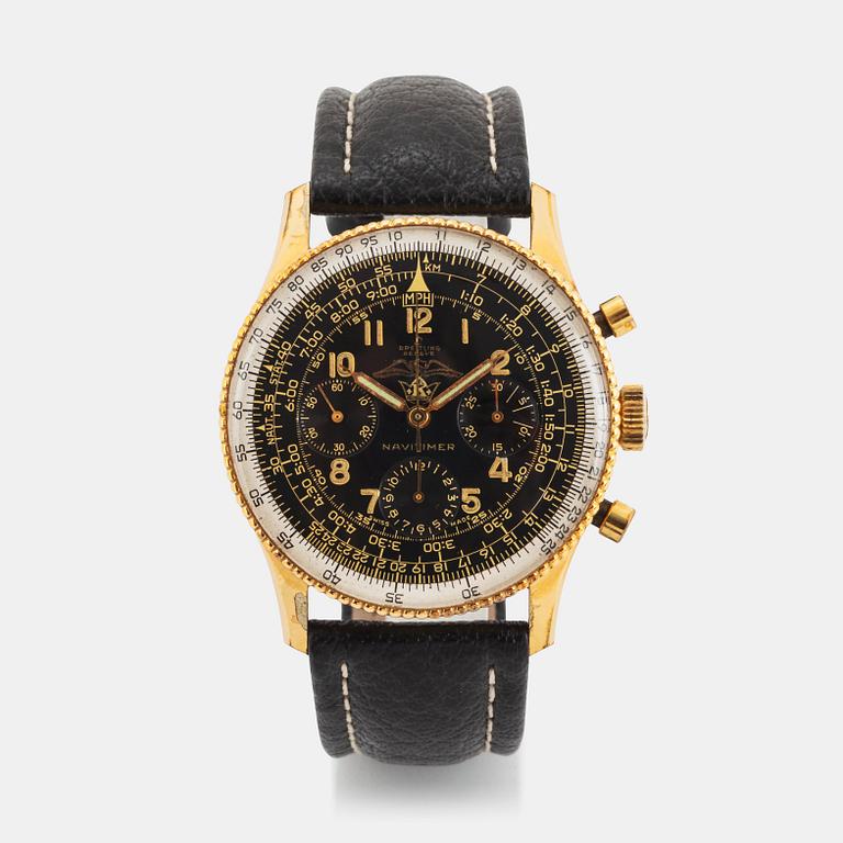 Breitling, Navitimer, chronograph, "AOPA All Black", "Kronometer Stockholm".