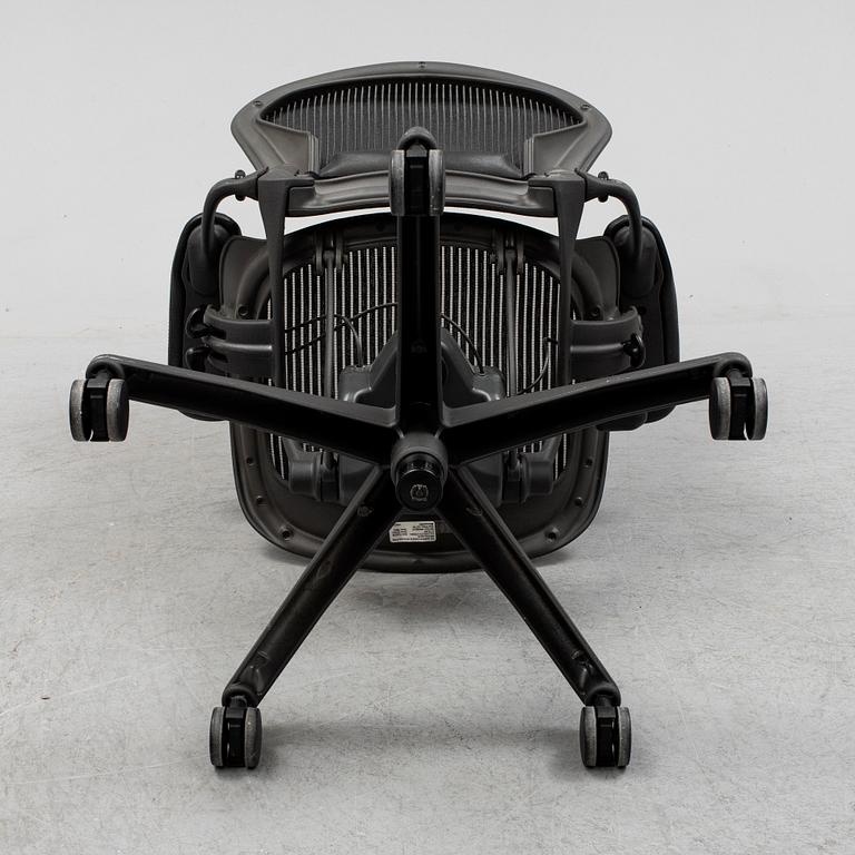 A 'Aeron' office chair by Herman Miller.