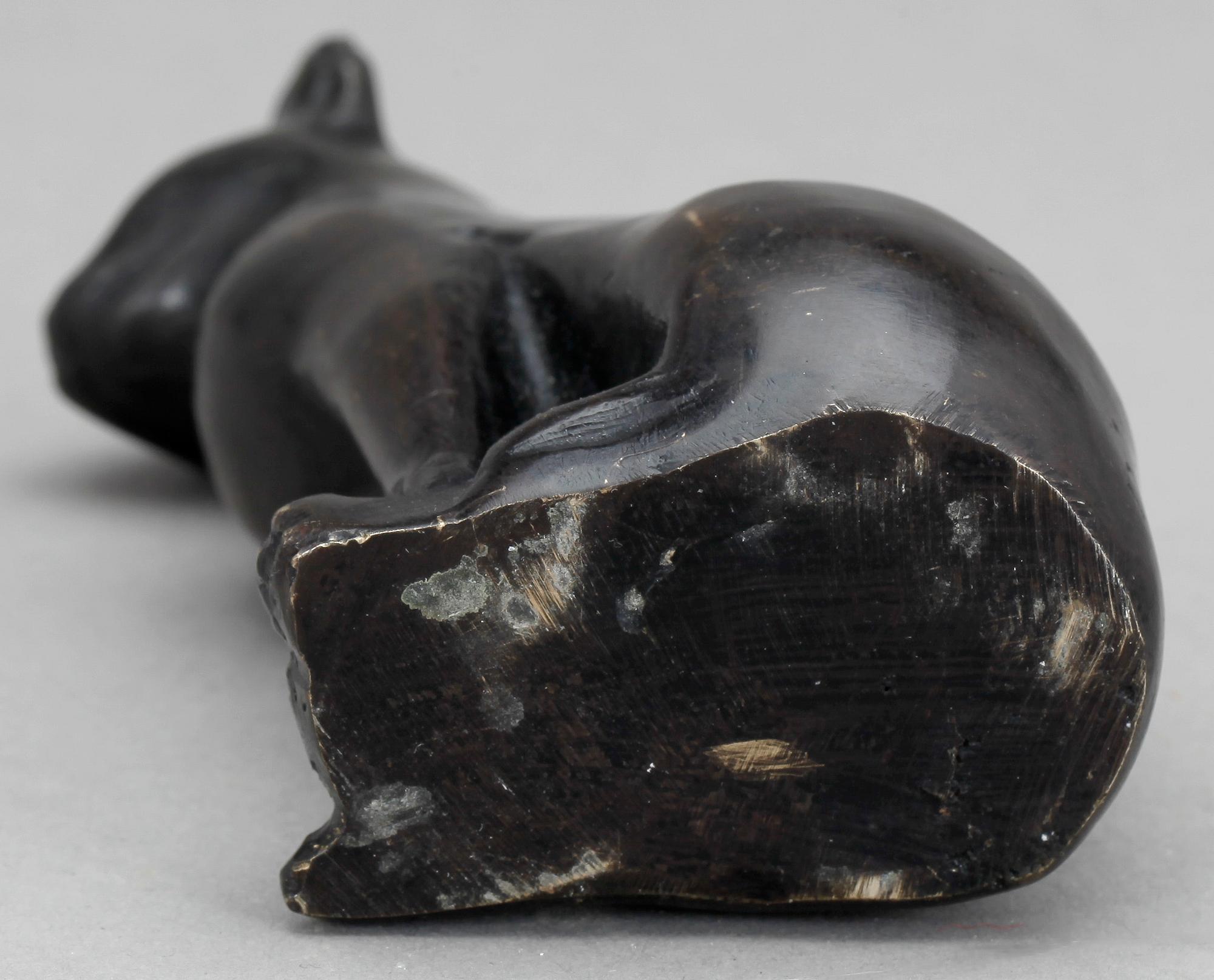 KATTSTATYETT, brons, egyptiserande, 1900-tal.
