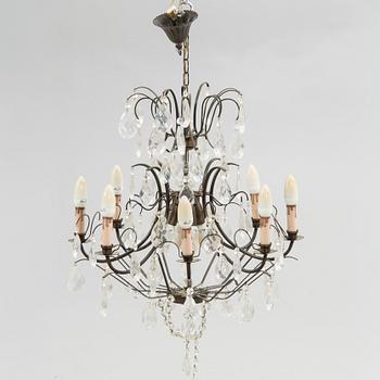 Chandelier, Rococo style, 20th century.