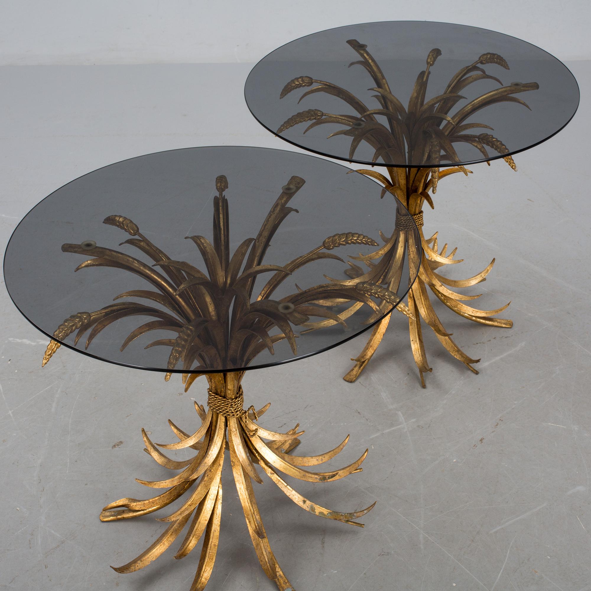 BORD, ett par, glas, 1970-tal.
