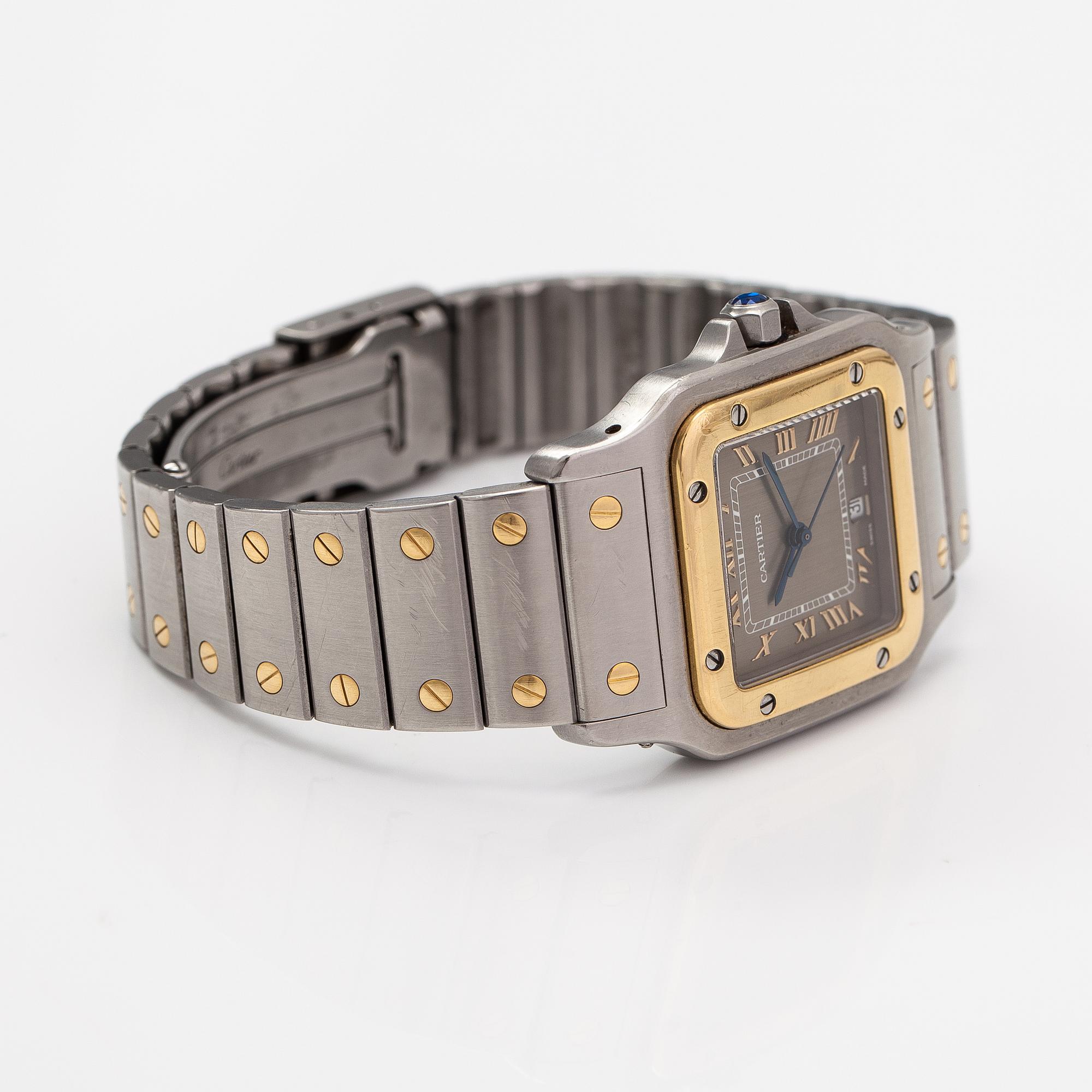 Cartier, Santos, wristwatch, 29 mm.