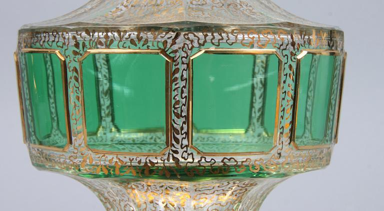 KARAFF samt GLAS, 6 st, 1900-tal.