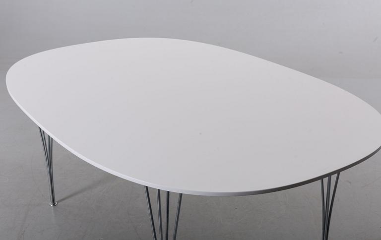 PIET HEIN och BRUNO MATHSSON, matbord, "Superellips", MIAB för Fritz Hansen, 1985.