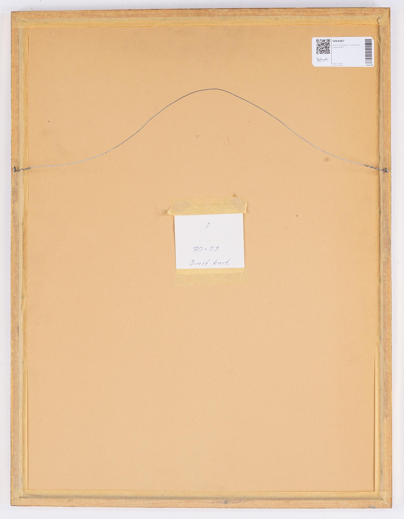 Pierre Alechinsky, färglitografi, signerad och numrerad 240/300.