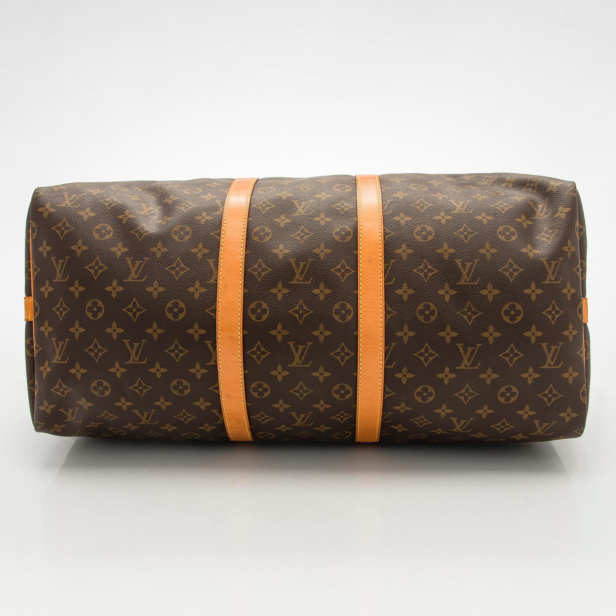 Louis Vuitton, a Monogram Canvas 'Keepall 55 Bandoulière' weekend bag.
