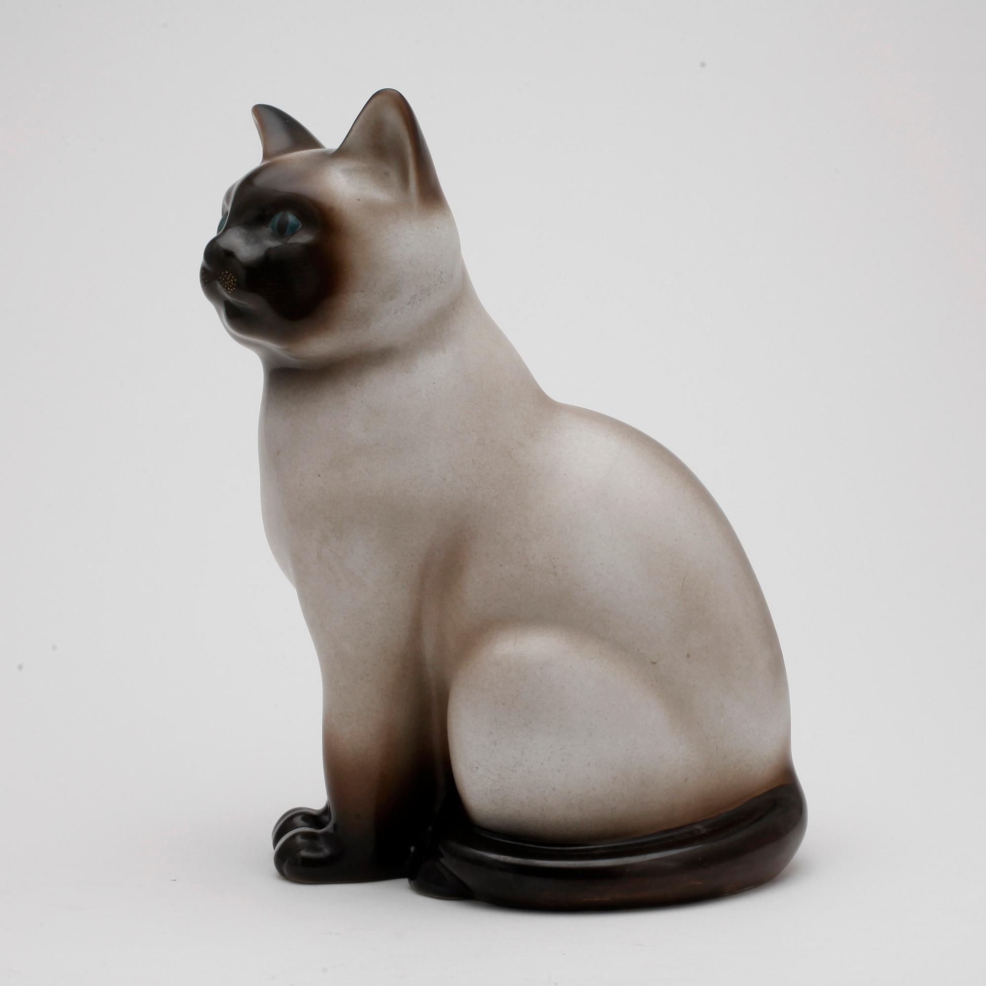 FIGURIN, Katt, porslin, Fornasetti, Italien.