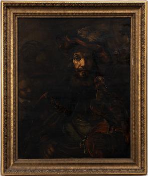 Rembrandt Harmensz van Rijn, kopia efter, The Knight with the Falcon.