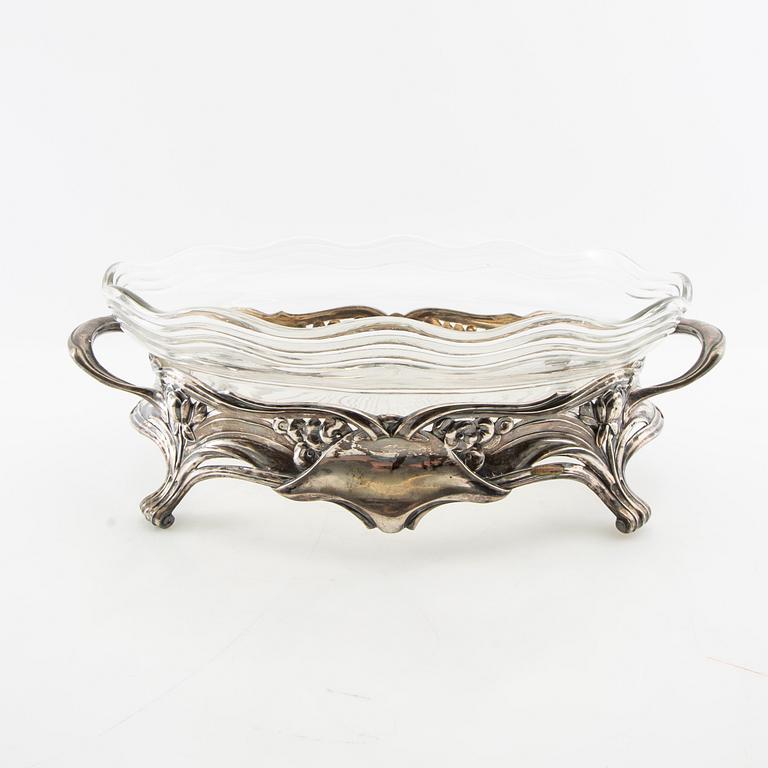 Jardinière Jugend silverplate, 1910s.