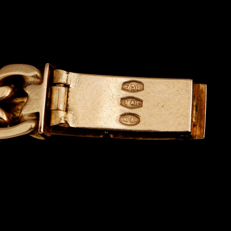 ARMBANDSUR, 14 k guld och armband 18 k guld, Tissot. Total vikt med urverk ca 25 g.
