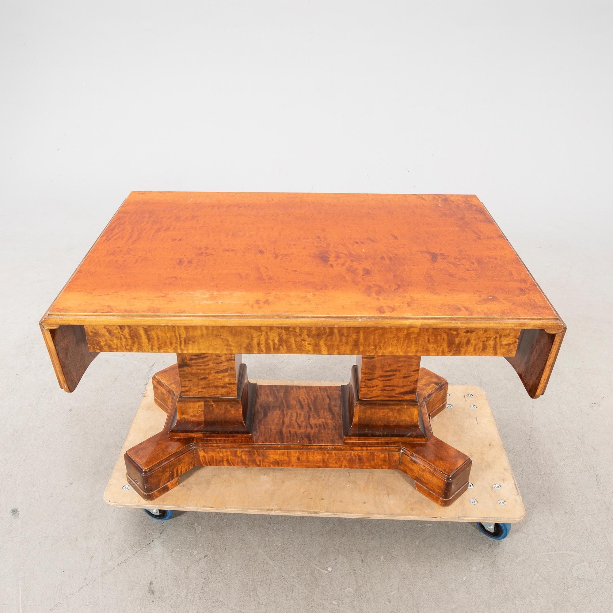 A birch table first half of the 20th century.