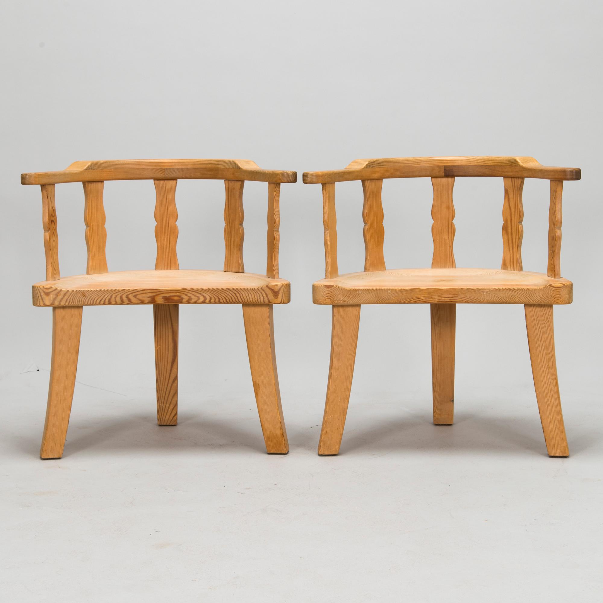 Stolar, 4 st, Krogenäs Möbler, Norge 1900-talets senare hälft.