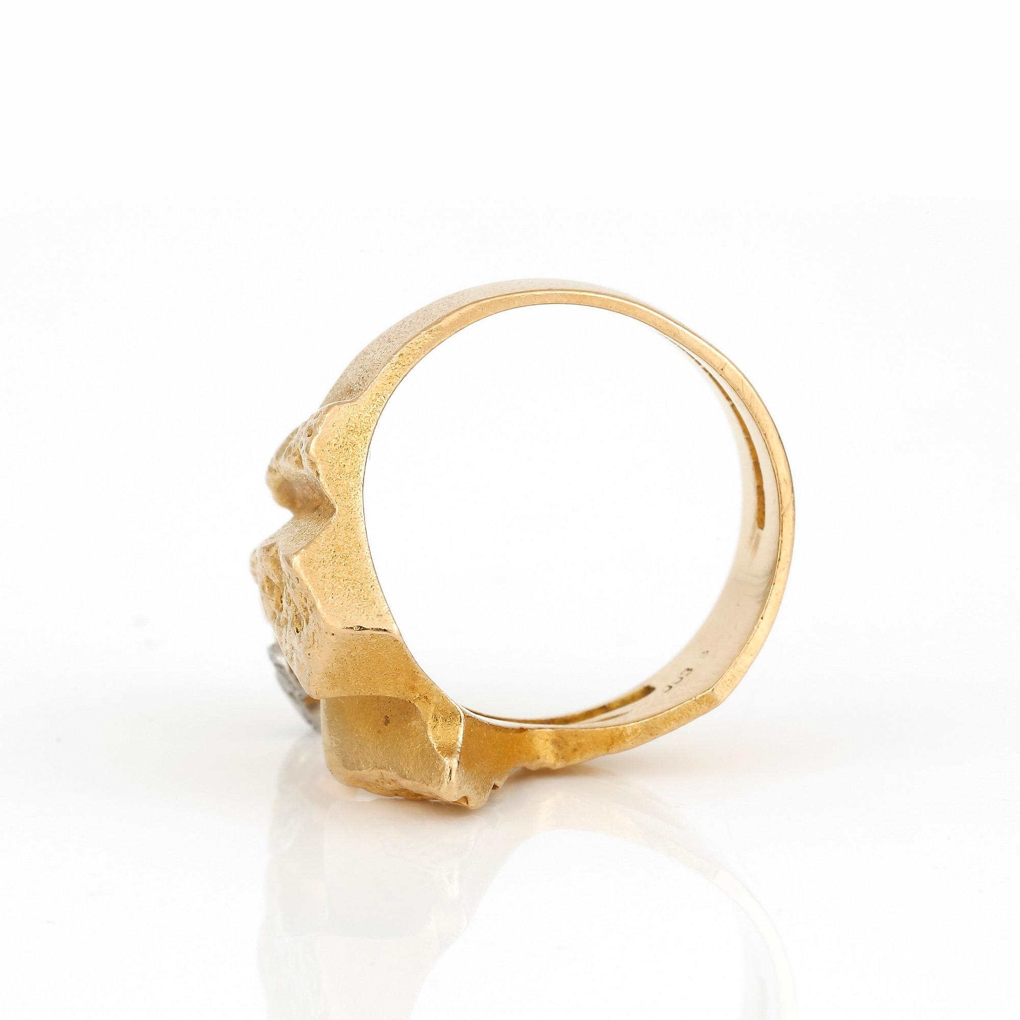 RING, med åttkantslipade diamanter, totalt ca 0,03 ct, Lapponia, Finland, 1989.
