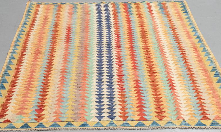 A rug, kilim, ca 247 x 171 cm.