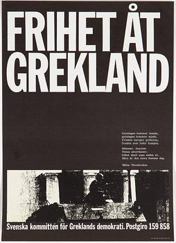 Five swedish posters from the 1960/70s.