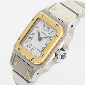 Cartier, Santos Carrée, wristwatch, 23,5 x 23,5 (34,5) mm.