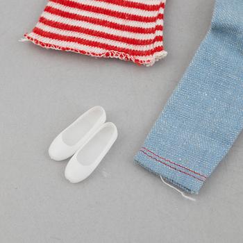 Clothing sets, Skipper, 4 pcs, including "1918 Skip Ahoy" & "1964-1965 Skipper Ballet class", Mattel, 1960s.