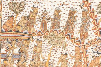 An Balinese Kamasan painting, 20th century.