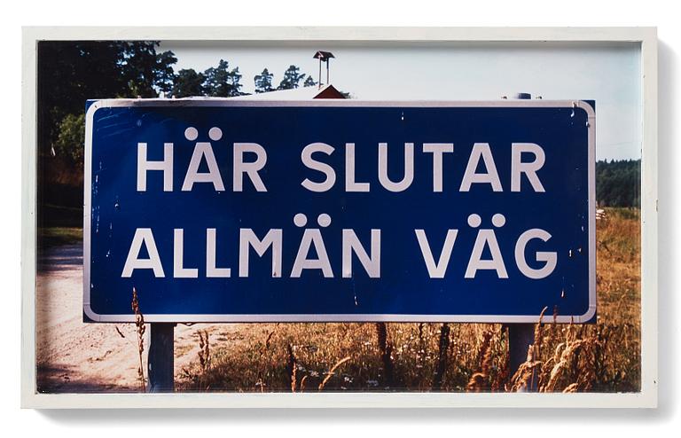 Dan Wolgers, "Här slutar allmän väg", 1995.