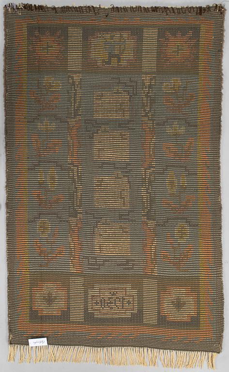 A 1930 dated rya rug.  C. 185 x 115 cm.